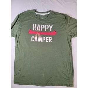 Men's Happy‎ Camper Green Tee T-Shirt Size Large  LITTLE BLUE HOUSE By Hatley